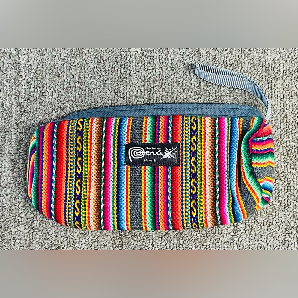 Colorful Peruvian Striped Pencil Case